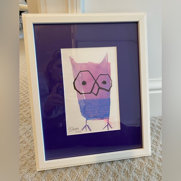 Original watercolor framed artwork